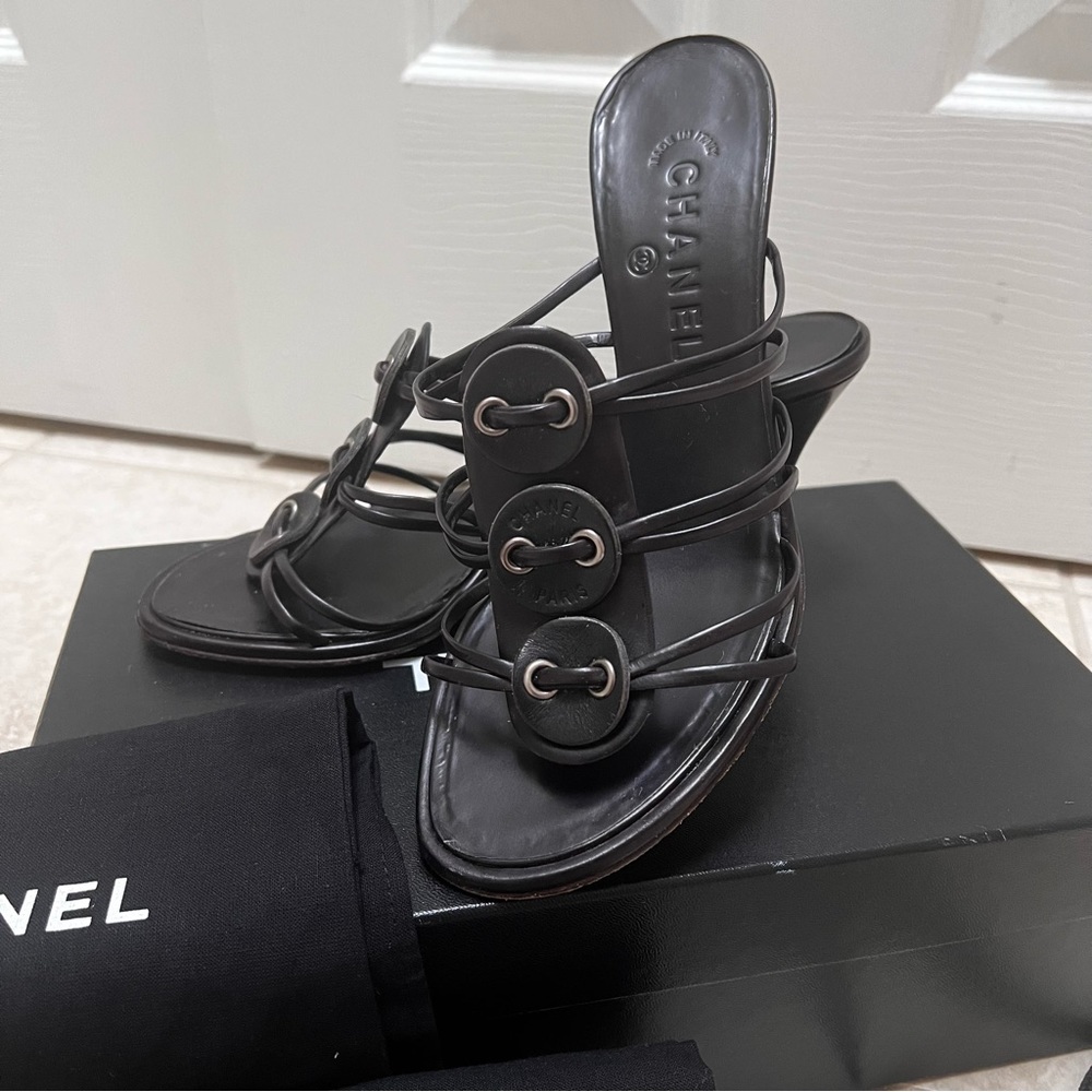 Chanel Heeled Sandals / Mules 38.5 size